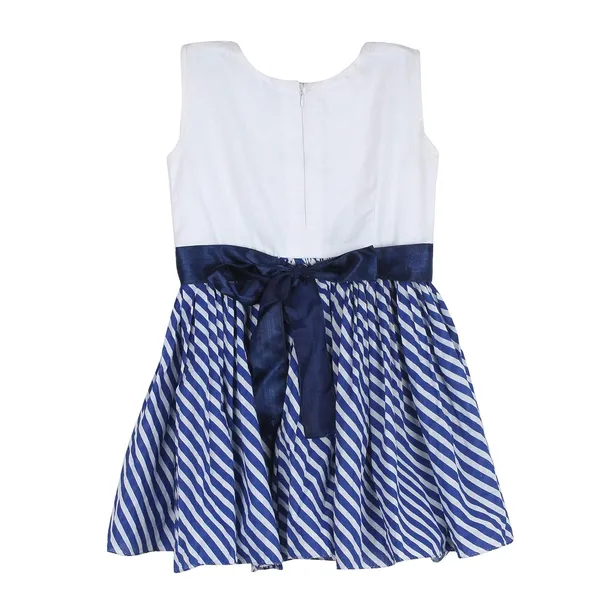 Blue_And_White_Premium_Fit_And_Flare_Knee_Length_Dress_For_Kids