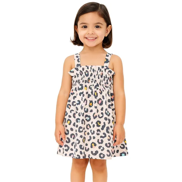 Multicolor_Premium_Summer_Knee_Length_Dress_For_Kids