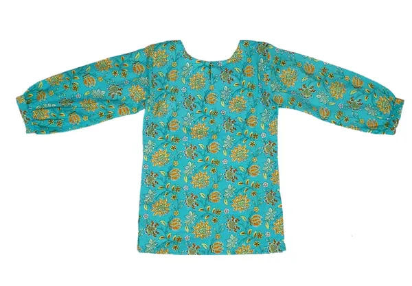 Green_Kurta_Set_With_Balloon_Pant_For_Girls