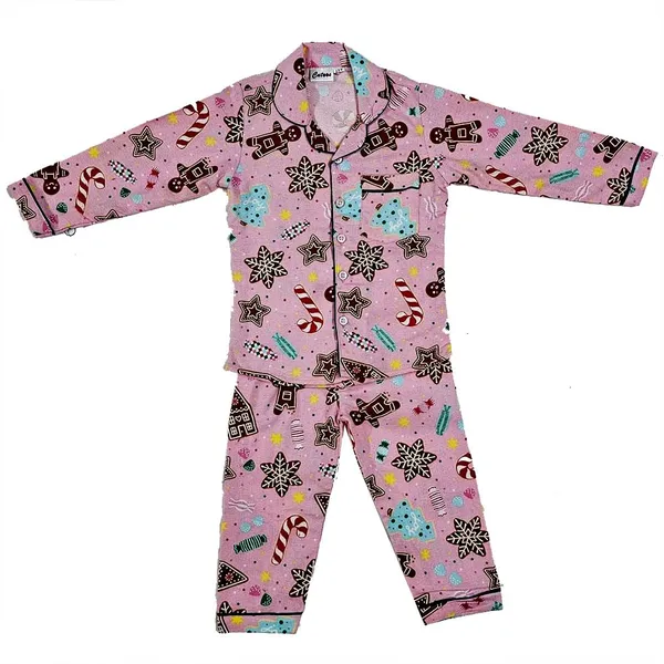 Pink_Premium_Cotton_Flannel_Long_Sleeve_Night_Suit_For_Kids