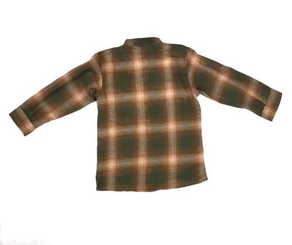 Green_Premium_Checkered_Flannel_Long_Sleeve_Shirts_For_Kids