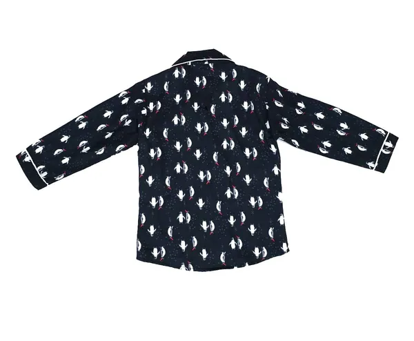 Grey_Premium_Cotton_Flannel_Long_Sleeve_Night_Suit_For_Kids