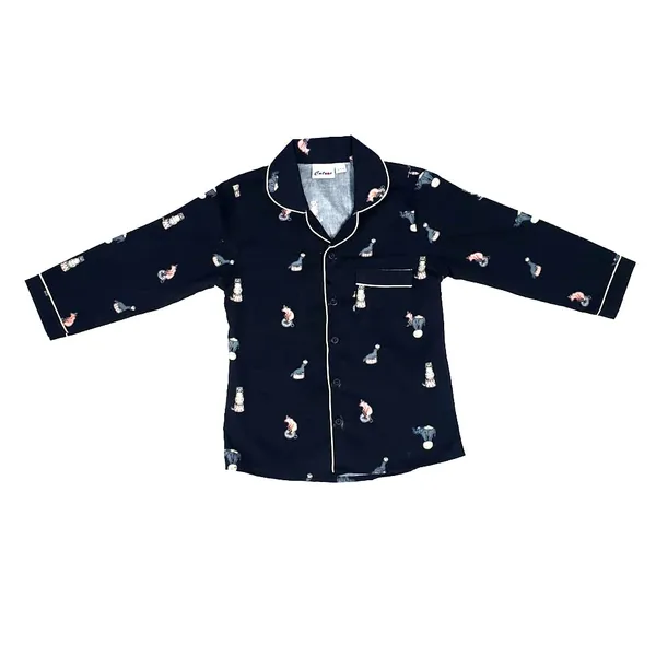 Circus_Print_Black_Full_Sleeves_Cotton_Night_Suits_For_Kids