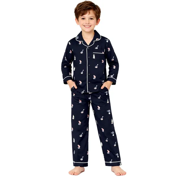 Circus_Print_Black_Full_Sleeves_Cotton_Night_Suits_For_Kids