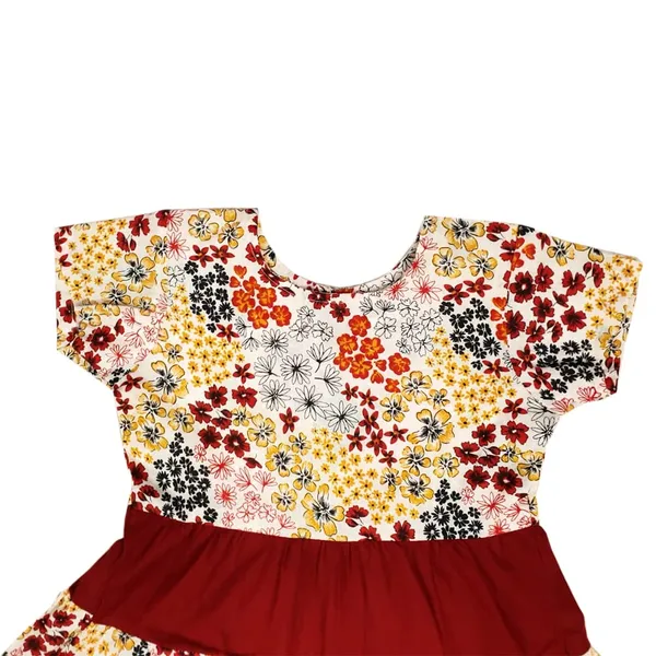 Red_Premium_Floral_Print_Tiered_Fit_And_Flare_Dress_For_Kids
