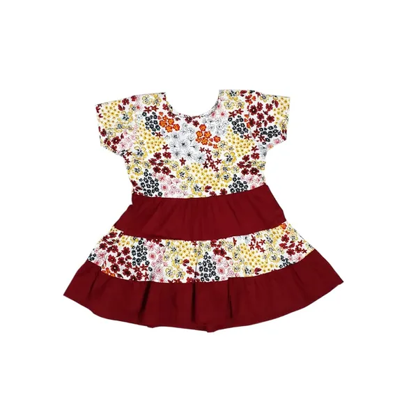 Red_Premium_Floral_Print_Tiered_Fit_And_Flare_Dress_For_Kids