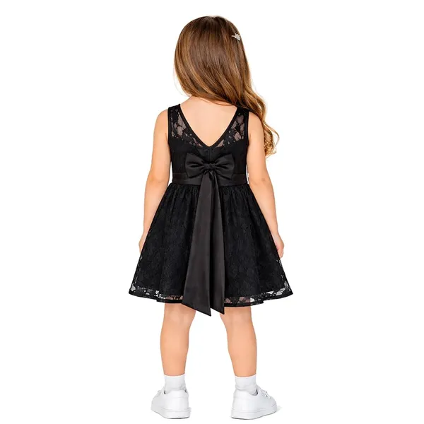 Black_Premium_Back_Bow_Fit_&_Flare_Lace_Dress_For_Kids
