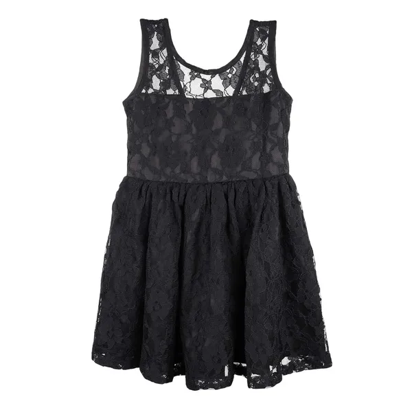 Black_Premium_Back_Bow_Fit_&_Flare_Lace_Dress_For_Kids