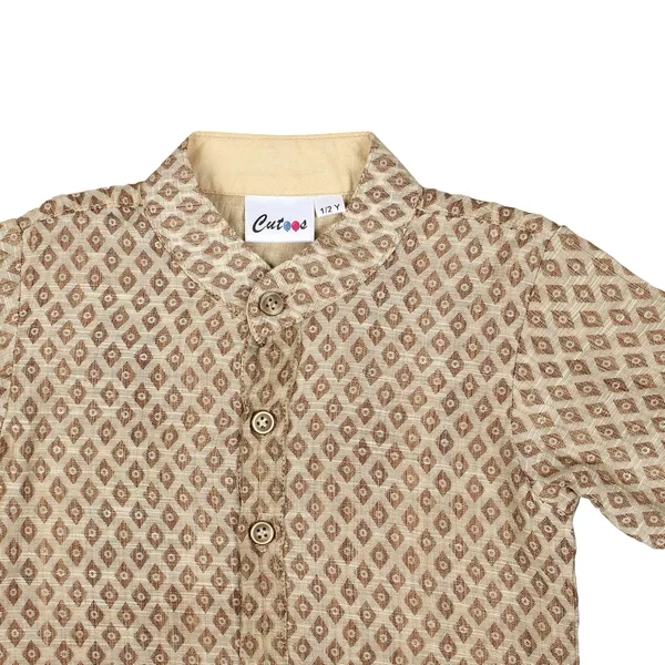 Golden_Premium_Banarsi_Kurta_Pajama_For_Kids