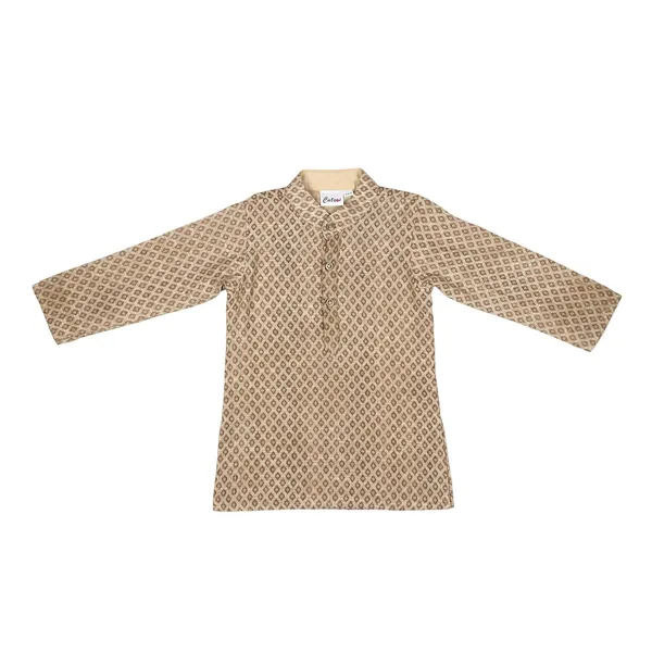 Golden_Premium_Banarsi_Kurta_Pajama_For_Kids