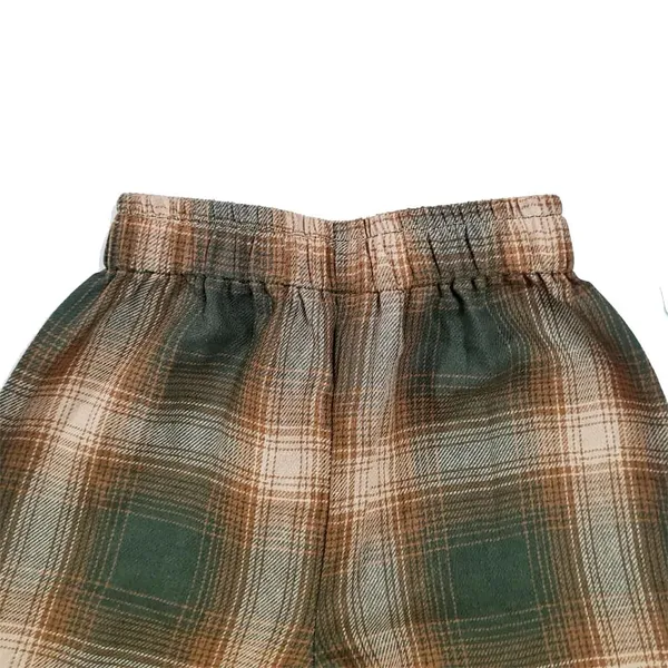 Green_Premium_Checkered_Flannel_Carrot_Pants_For_Kids