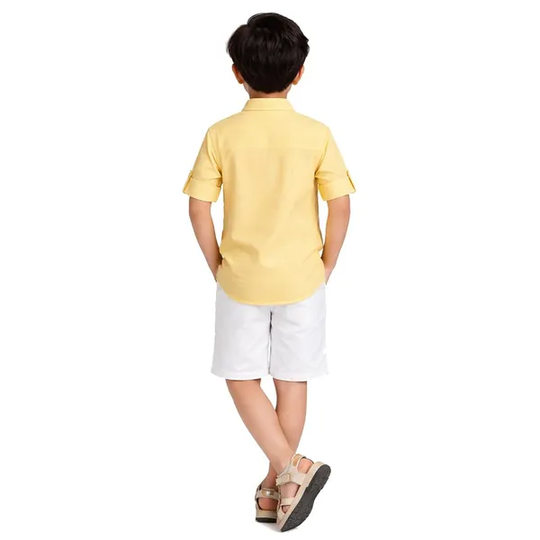 Yellow_Premium_Cotton_Kurta_Shirt_For_Kids