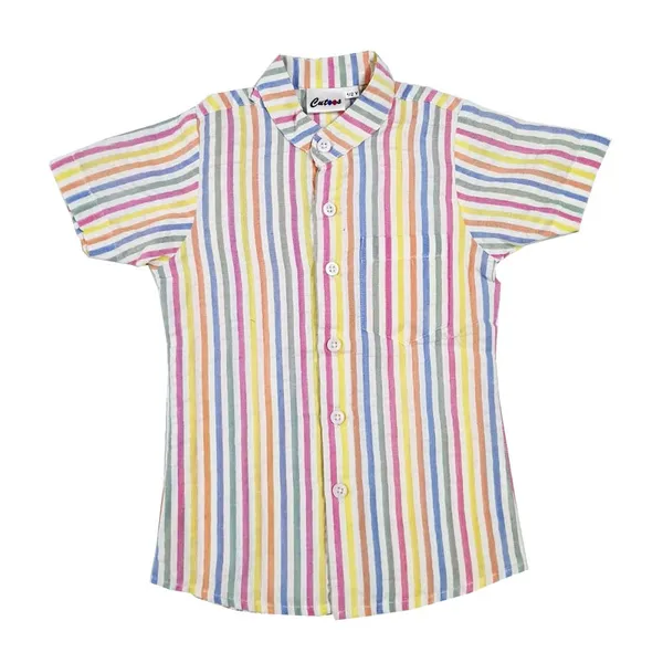 Multicolor_Premium_Half_Sleeves_Cotton_Shirts_For_Kids