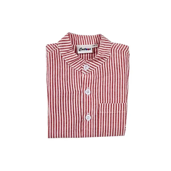 Red_Premium_Half_Sleeves_Cotton_Shirts_For_Kids