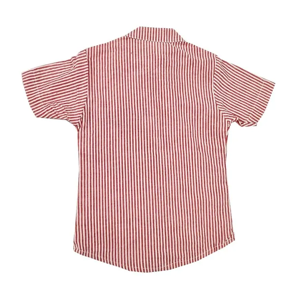 Red_Premium_Half_Sleeves_Cotton_Shirts_For_Kids
