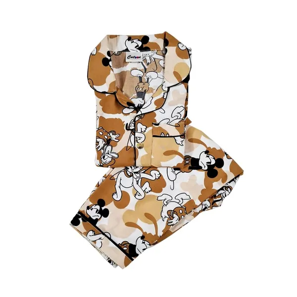 Brown_Premium_Cartoon_Print_Cotton_Full_Sleeves_Night_Suits_For_Kids