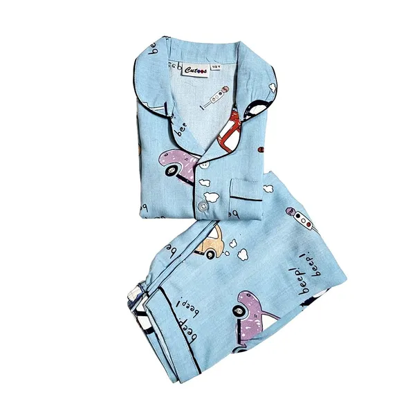 Car_Print_Cotton_Full_Sleeves_Night_Suits_For_Kids