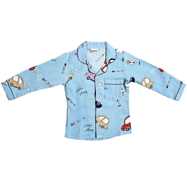 Car_Print_Cotton_Full_Sleeves_Night_Suits_For_Kids