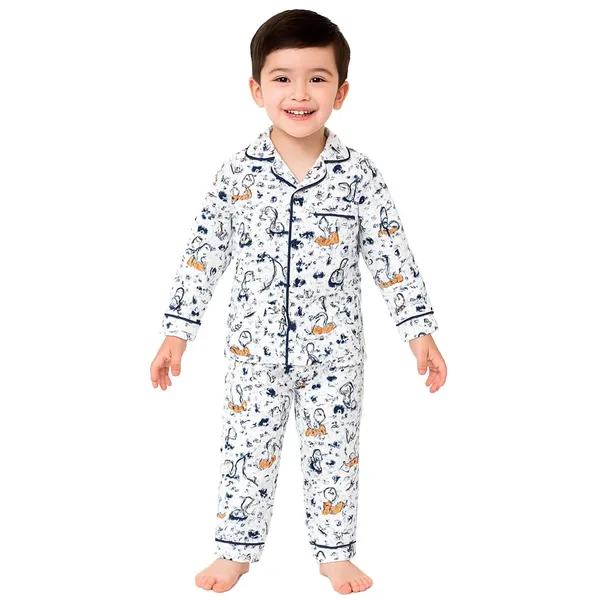 White_Premium_Cartoon_Print_Cotton_Full_Sleeves_Night_Suits_For_Kids