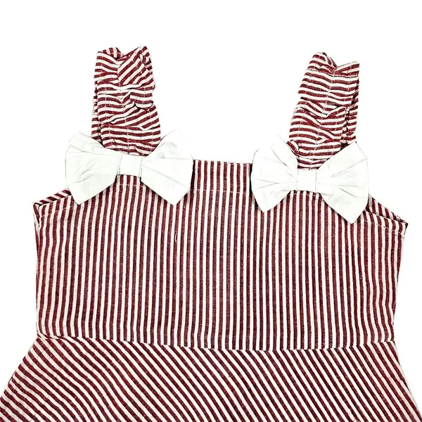 Red_Premium_Checkered_Stripes_Fit_And_Flare_Knee_Length_Dress_For_Kids