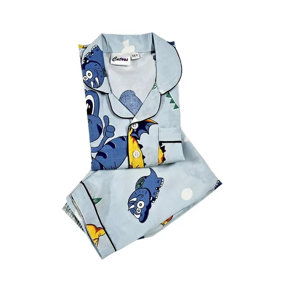 Dinosaur_Print_Cotton_Full_Sleeves_Night_Suits_For_Kids