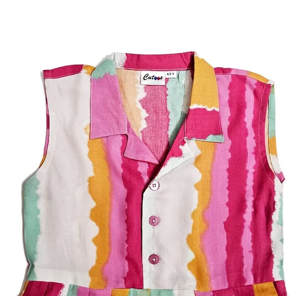 Multicolor_Premium_Printed_Knee_Length_Fit_And_Flare_Sleeveless_Collar_Dress_For_Kids