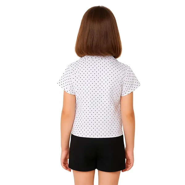 Purple_Premium_Polka_Dot_Knotted_Collar_Shirt_For_Kids