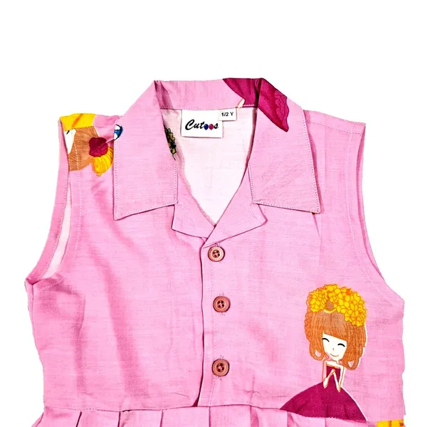 Multicolor_Premium_Printed_Knee_Length_Fit_And_Flare_Sleeveless_Collar_Dress_For_Kids