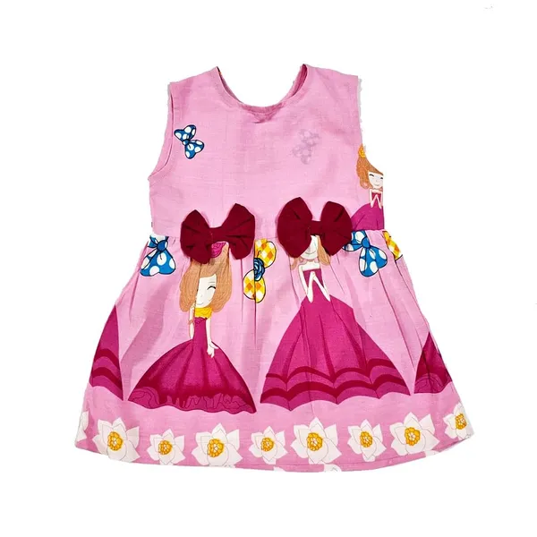 Pink_Premium_Doll_Print_Fit_And_Flare_Dress_For_Kids
