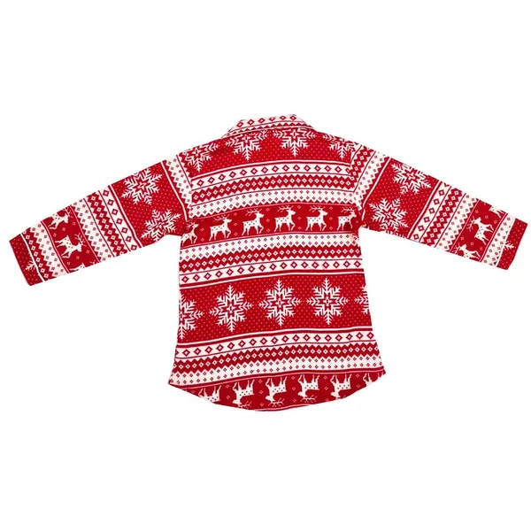 Red_Premium_Christmas_Print_Velvet_Full_Sleeves_Night_Suit_For_Kids