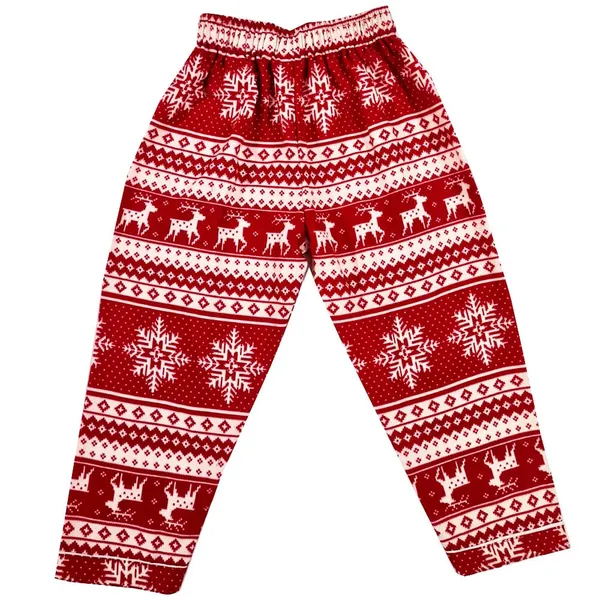 Red_Premium_Christmas_Print_Velvet_Full_Sleeves_Night_Suit_For_Kids