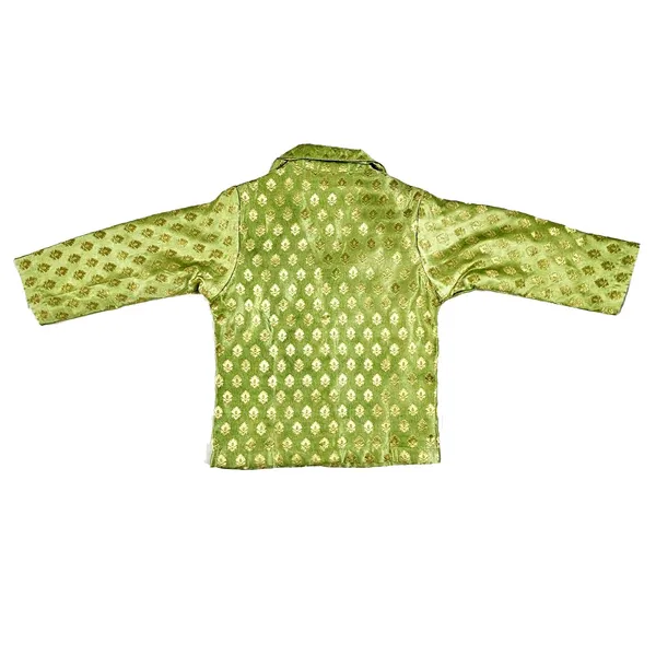 Green_Brocade_Cord_Set_For_Girls