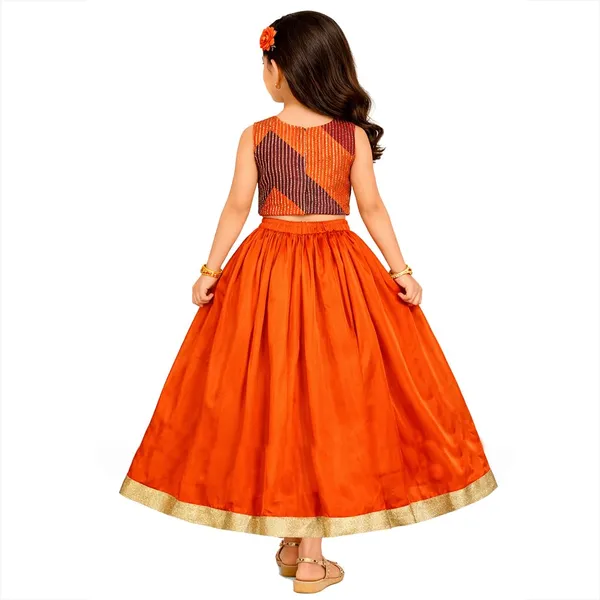 Orange_Premium_Sequence_Lehenga_Choli_For_Kids