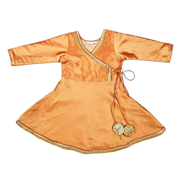 Peach_Premium_Silk_Anarkali_Suit_For_Kids