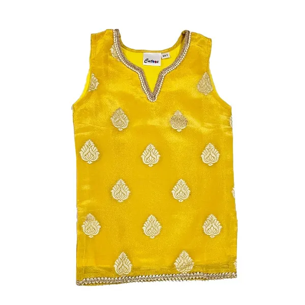 Yellow_Premium_Sharara_Set_For_Kids