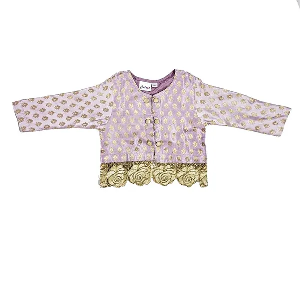 Purple_Premium_Banarsi_Lehenga_Choli_Set_For_Kids
