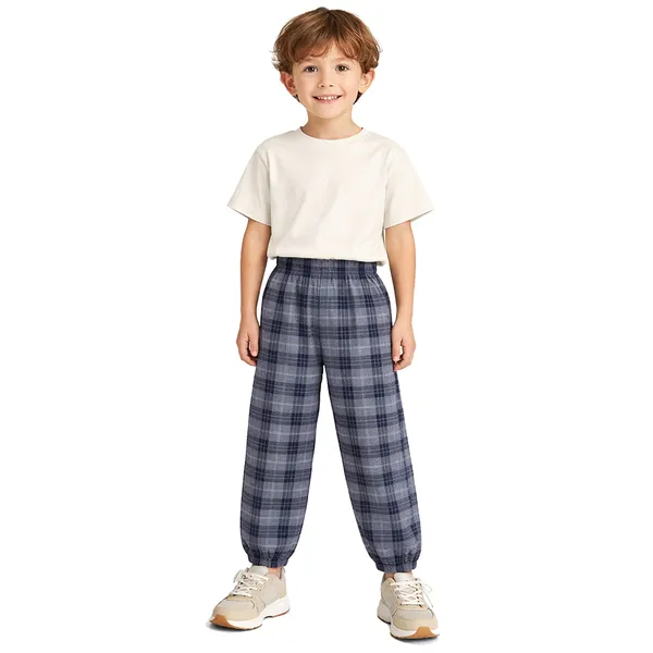 Blue_Checkered_Corduroy_Pants_For_Kids