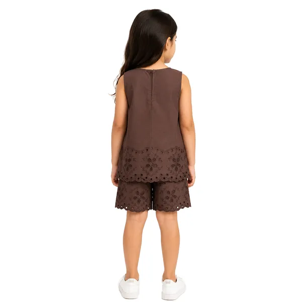 Brown_Hakoba__Shorts_Set