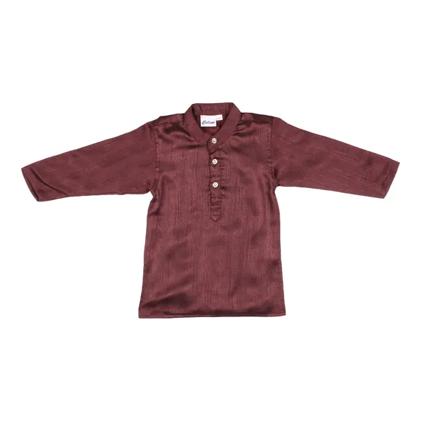 Brown_Premium_Cotton_Kurta_Pajama_Set_For_Kids