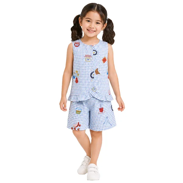 Gingham_Style_Shorts_Set