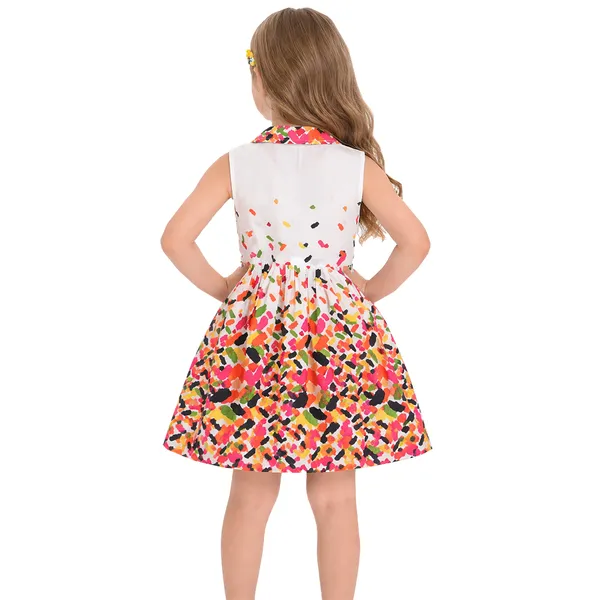Girls_Multicolor_Printed_Sleeveless_Collar_Dress