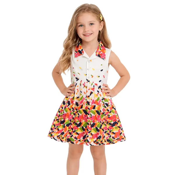 Girls_Multicolor_Printed_Sleeveless_Collar_Dress