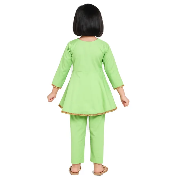 Green_Premium_Silk_Anarkali_Suit_For_Kids