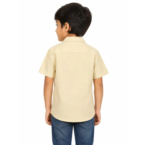 Lemon_Half_Sleeves_Lenin_Blend_Shirts_For_Kids