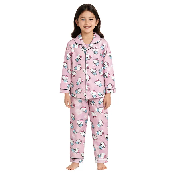 Kitty_Print_Full_Sleeves_Cotton_Night_Suits_For_Kids