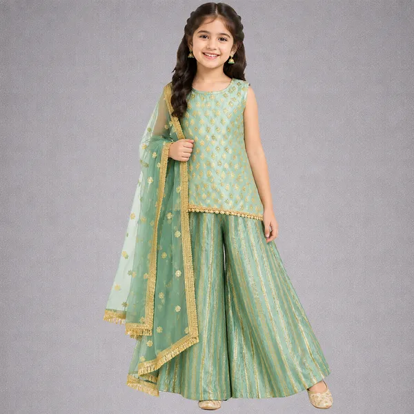 Mint_Green_and_Gold_Sharara_set