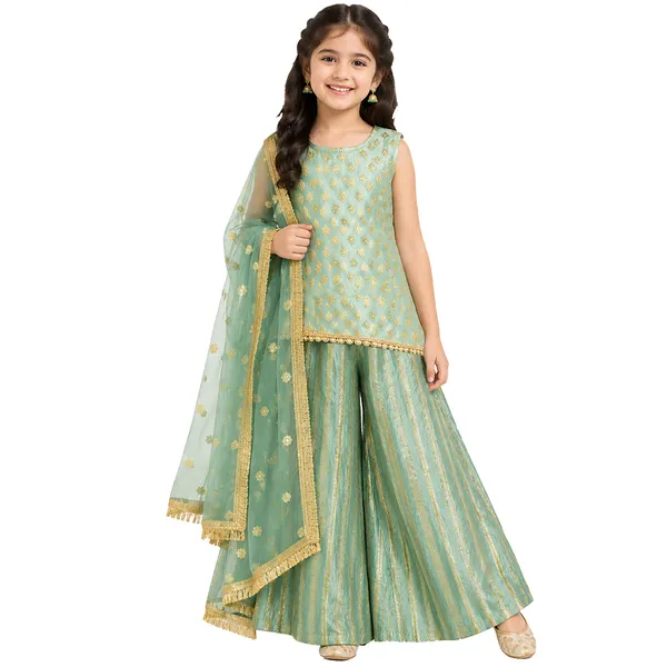 Mint_Green_and_Gold_Sharara_set