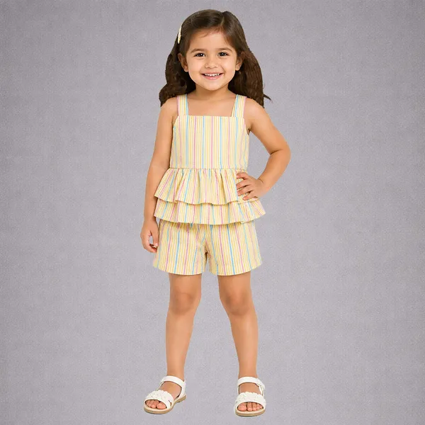 Yellow_Multi_Stripes_Peplum_Coord_Set