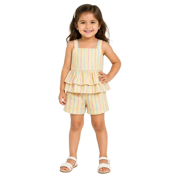 Yellow_Multi_Stripes_Peplum_Coord_Set