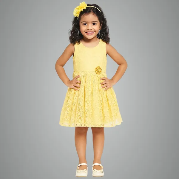 Yellow_Premium_Fit_&_Flare_Lace_Dress_For_Kids